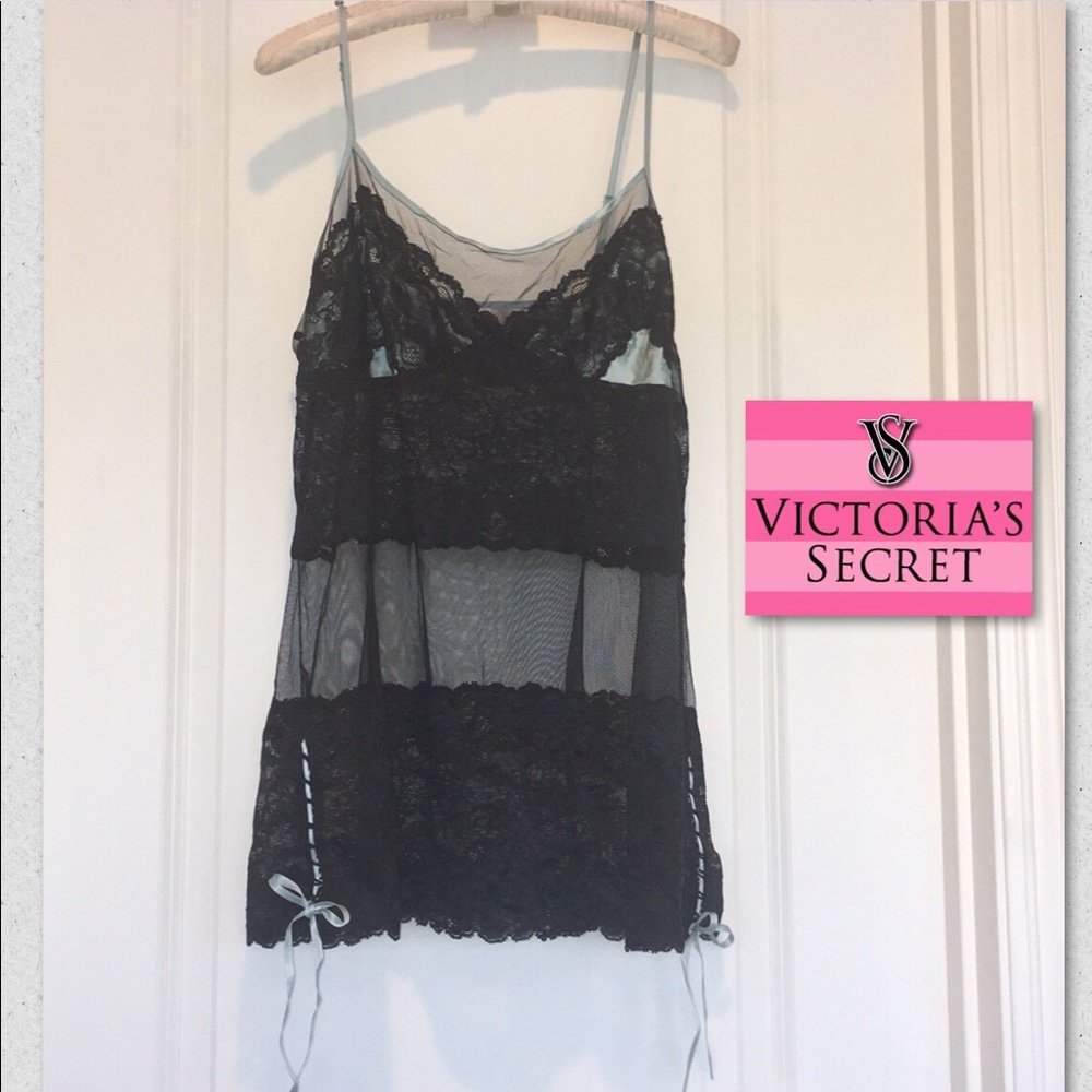 New Victoria Secret Sheer, Lace, and Satin Chemise